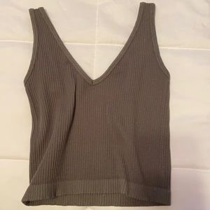 Ribbed Army Green Tank